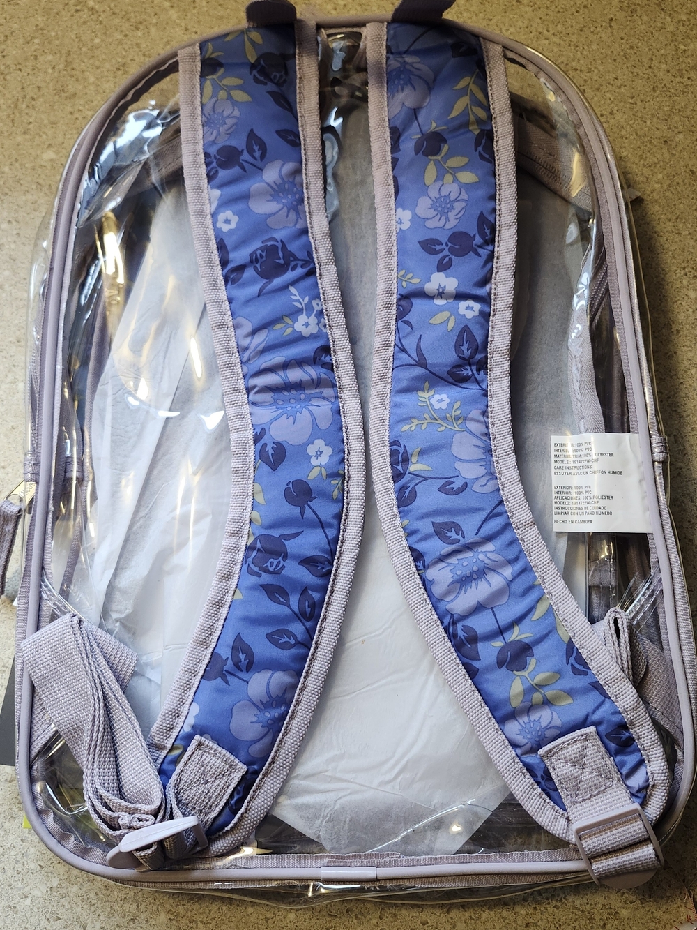 Clear  2-Piece Tech Backpack Set - Picture 5 of 8